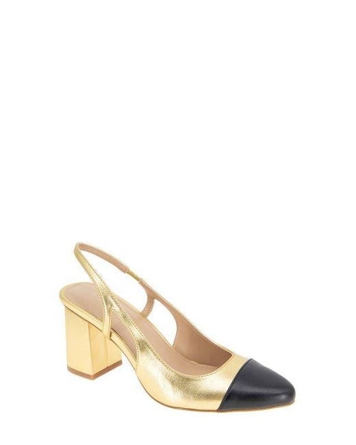 BCBGeneration Metallic Darrin Block Heel Slingback Pump