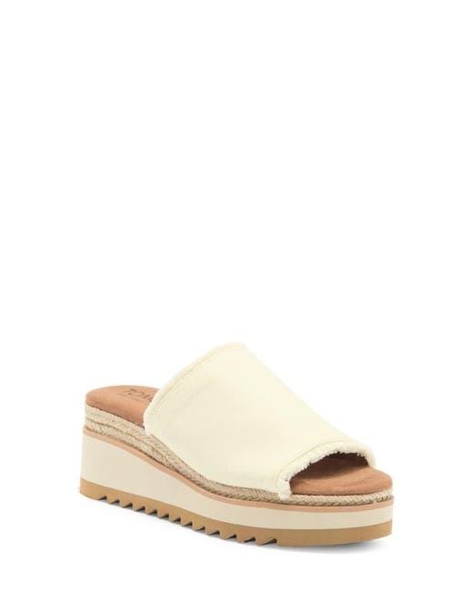 TOMS Natural Gamule Platform Wedge Sandal