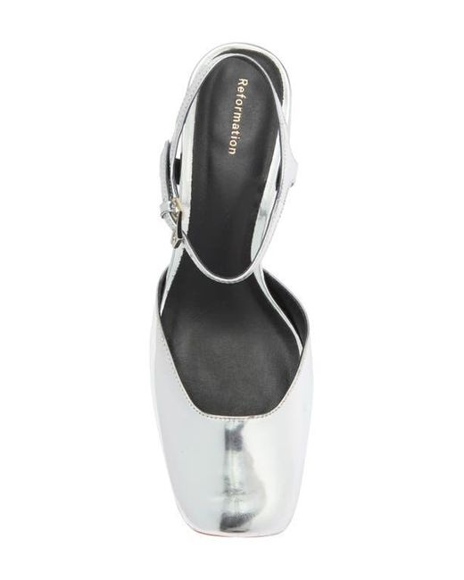 Reformation Marisol Metallic Platform Pump