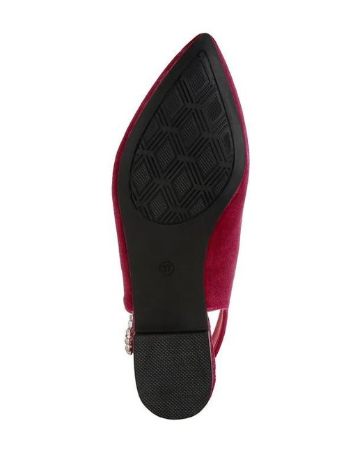 LONDON RAG Red Dolan Slingback Flat