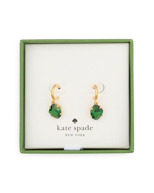 Kate Spade Metallic Treasure Trove Cubic Zirconia Huggie Hoop Earrings