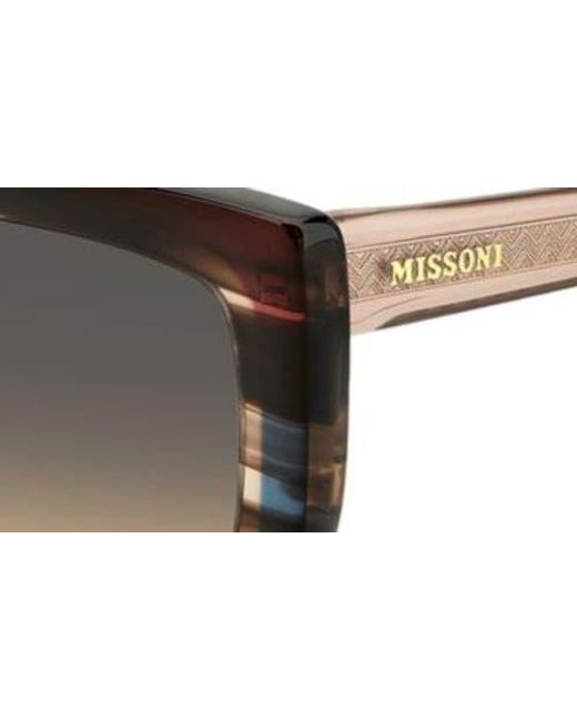 Missoni Multicolor 60Mm Gradient Rectangular Sunglasses
