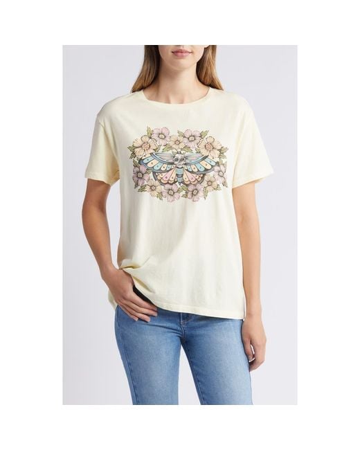 Lucky brand skull t-shirt hot sale