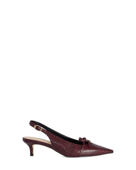 Dune Brown Cassie Pointed Toe Slingback Pump