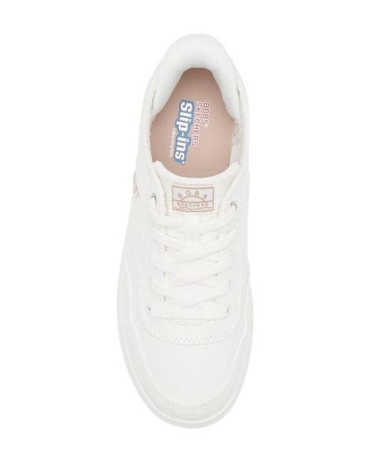 Skechers White Slip-Ins: Bobs D'Vine Sneaker