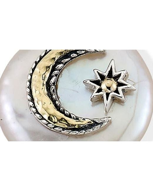 Samuel B. White Two-Tone Sun & Moon Mother-Of-Pearl Pendant Necklace