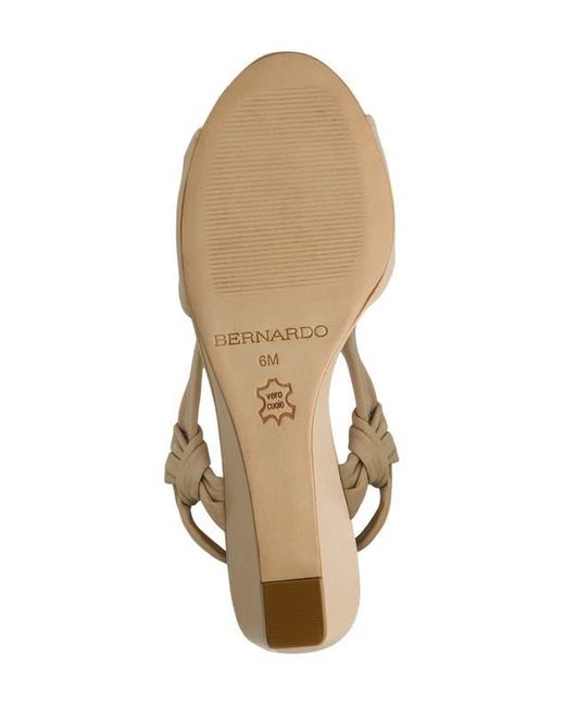 Bernardo Metallic Winifred Slingback Wedge Sandal