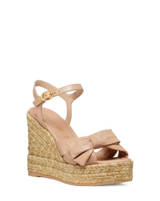 Stuart Weitzman Metallic Sofia Espadrille Wedge