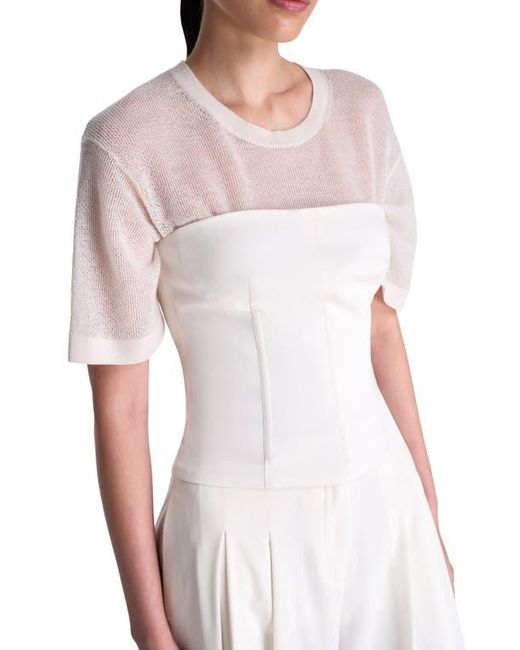 Twp White Jillian Bustier Strapless Top