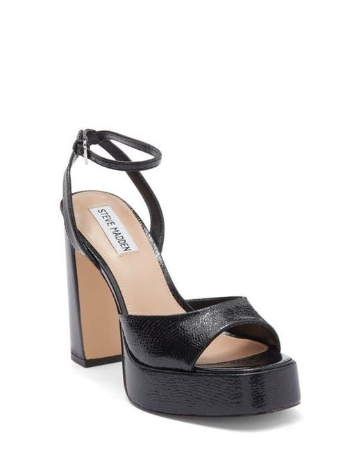 Steve Madden Black Kymmee Platform Pump