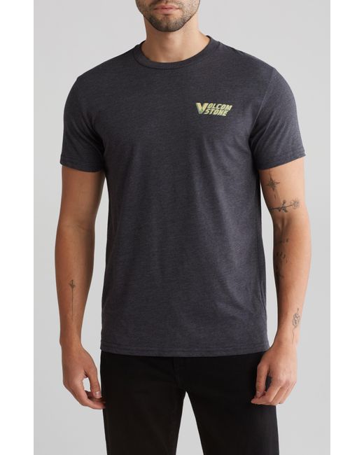 Volcom Black Mobile Stone Graphic T-shirt for men