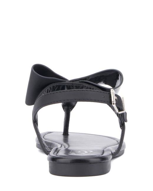 New York & Company Black Abril Thong Sandal