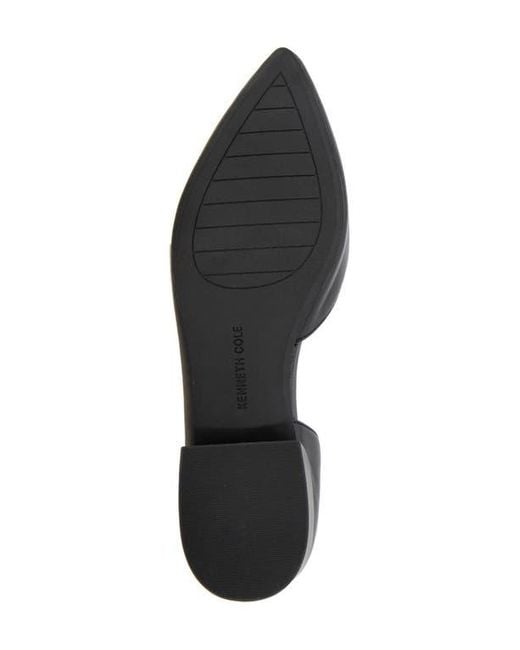 Kenneth Cole Black Carmina Half D'Orsay Flat