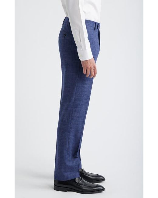 Zanella Blue Devon Wool Pants for men