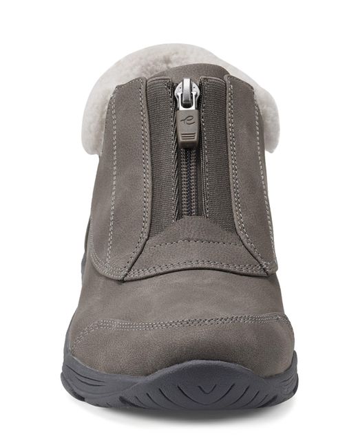 Easy Spirit Vexclaim Faux Fur Trimmed Boot In Taupe At Nordstrom Rack in Gray Lyst