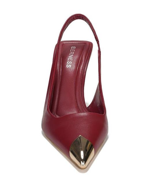 BERNESS Red Vega Slingback Pump