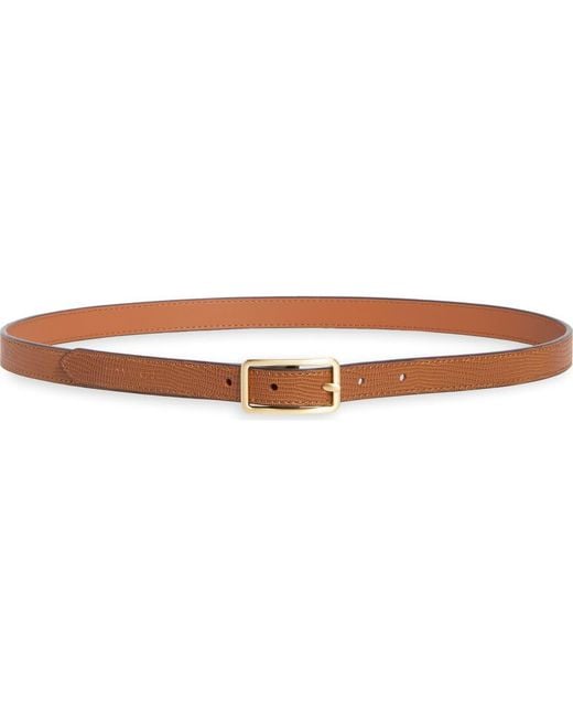 Ted Baker Brown Lizard Embossed Leather Belt