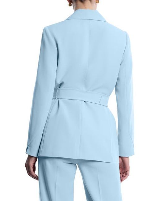 BCBGMAXAZRIA Blue Belted Tailored Jacket