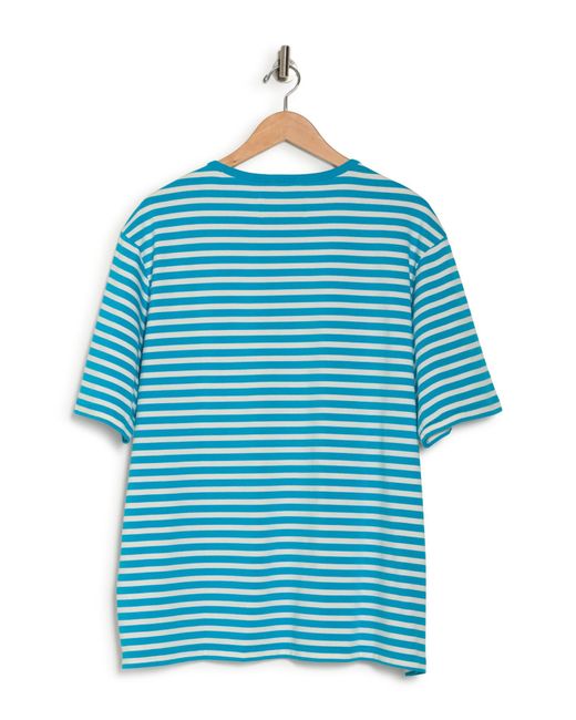 Corridor NYC Blue Stripe Organic Cotton T-shirt for men