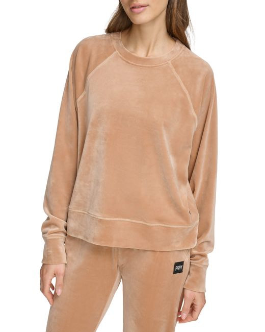 dkny velour sweatshirt