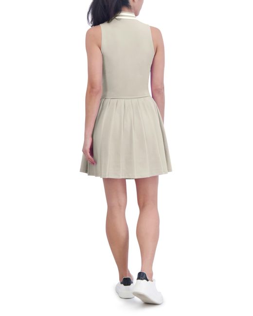 SAGE Collective Natural Clubhouse Half Zip Polo Dress