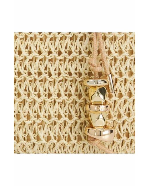 Dune Metallic Damara Raffia Tote