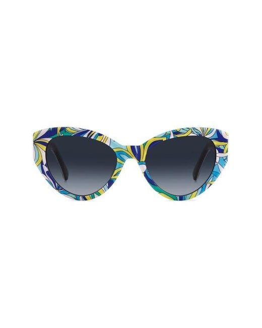 Kate Spade Blue Paisleigh 55mm Gradient Cat Eye Sunglasses