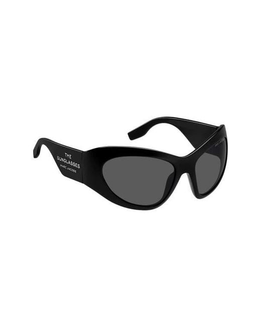 Marc Jacobs Black 62Mm Rectangular Sunglasses