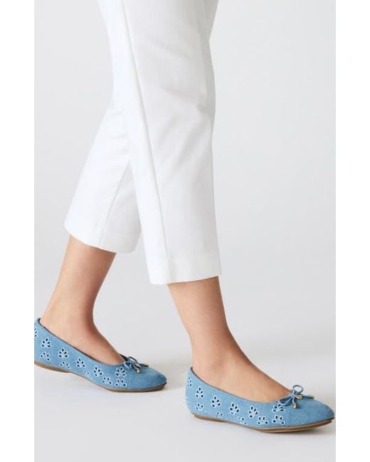 Anne Klein Blue Luci Flat