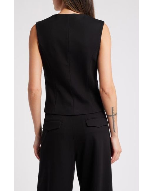 Rag & Bone Black Irina Button-Up Vest