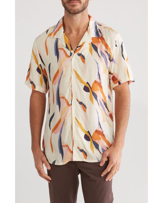 Original Paperbacks Multicolor Print Short Sleeve Button-up Shirt for men