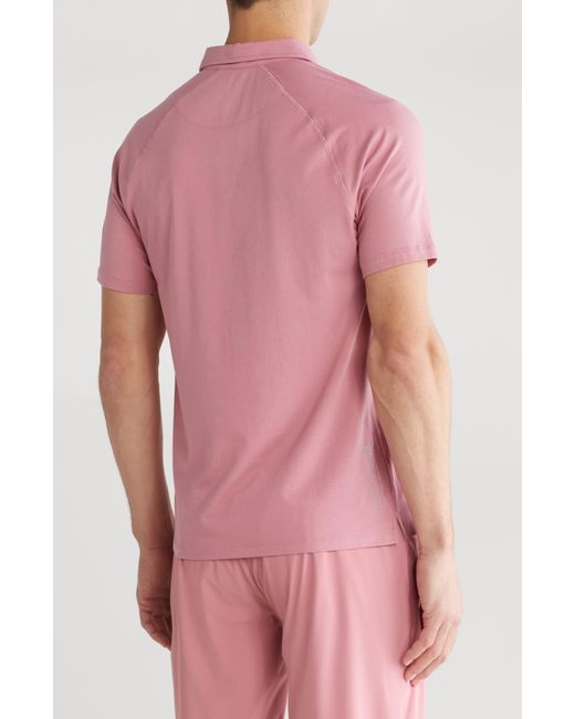 Kenneth Cole Pink Active Stretch Polo for men