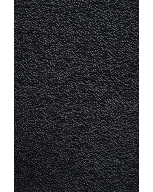 Cole Haan Black Logo Embossed Leather Belt for men