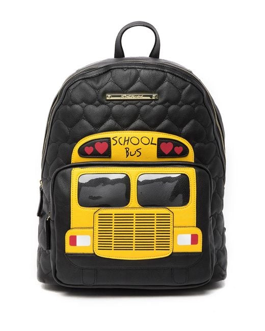 Betsey Johnson Black Wheels On The Bus Backpack