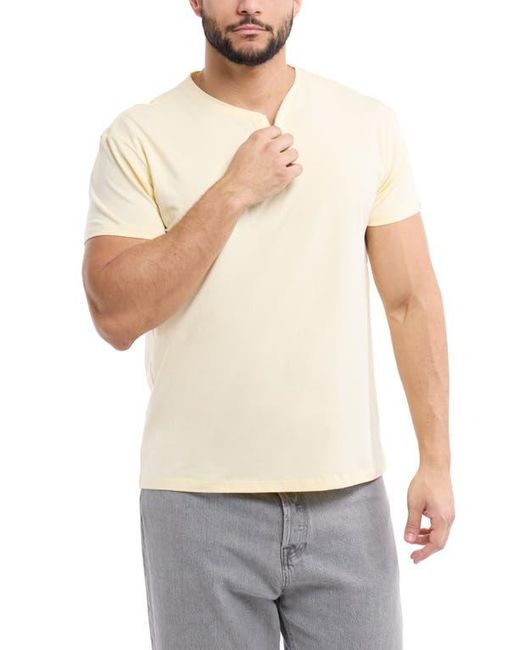 Xray Jeans Natural Short Sleeve Henley for men