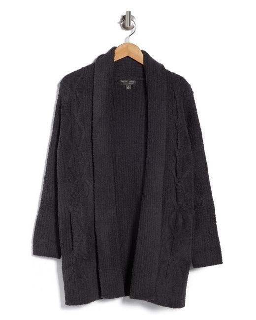 Barefoot Dreams Cozychic Cabin Cardigan In Carbon At Nordstrom Rack in