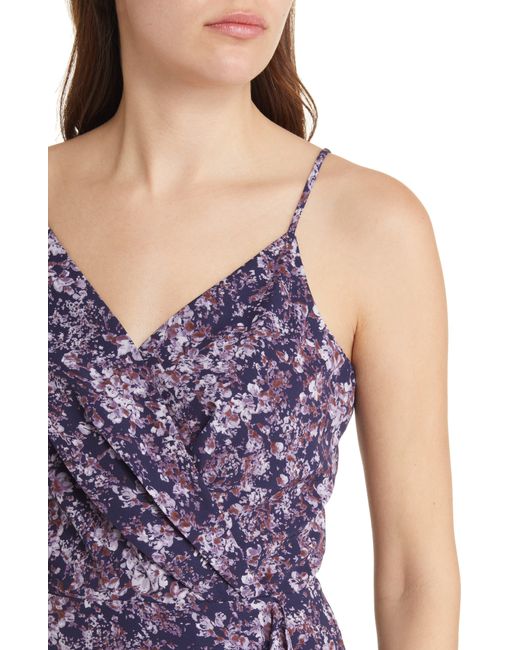 Chelsea28 print hotsell faux wrap dress