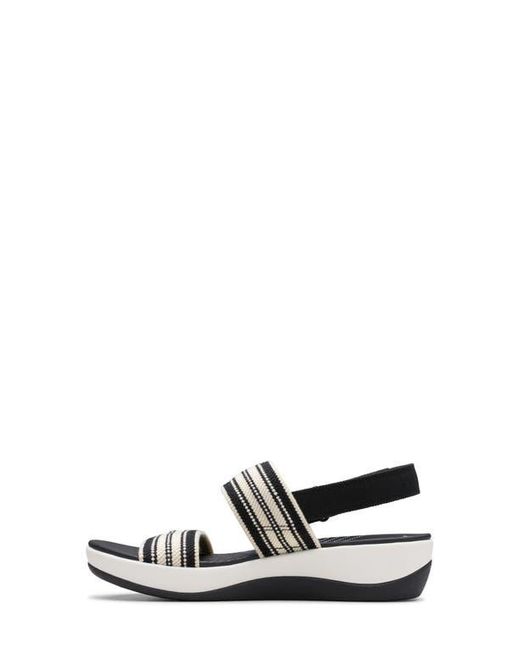 Clarks White Arla Stroll Sandal