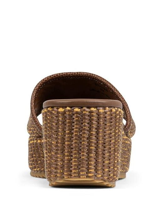 Donald J Pliner Brown Silli Platform Wedge Sandal