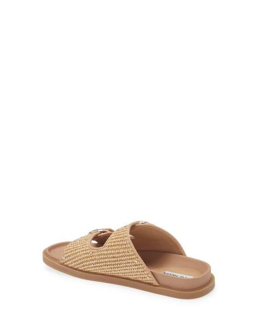 【Steve Madden】Connely バックル スライド サンダル Steve Madden Connely Buckle Slide Sandal In Black | ModeSens