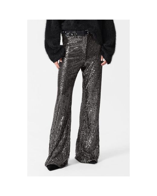 & Other Stories Black Sequin Flared Pants