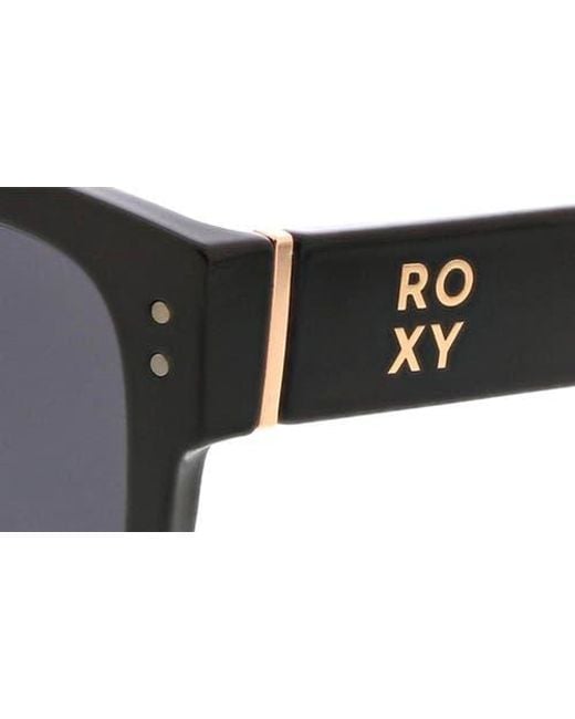Roxy Black Midsize 52Mm Square Sunglasses for men