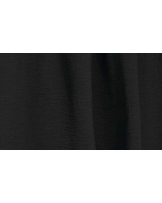 DKNY Black Tiered Balloon Sleeve Dress