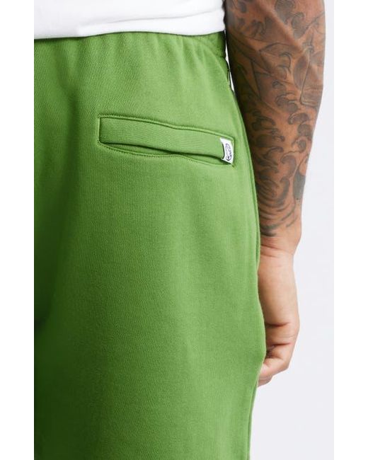 BBCICECREAM Green Whm Cotton Graphic Shorts for men