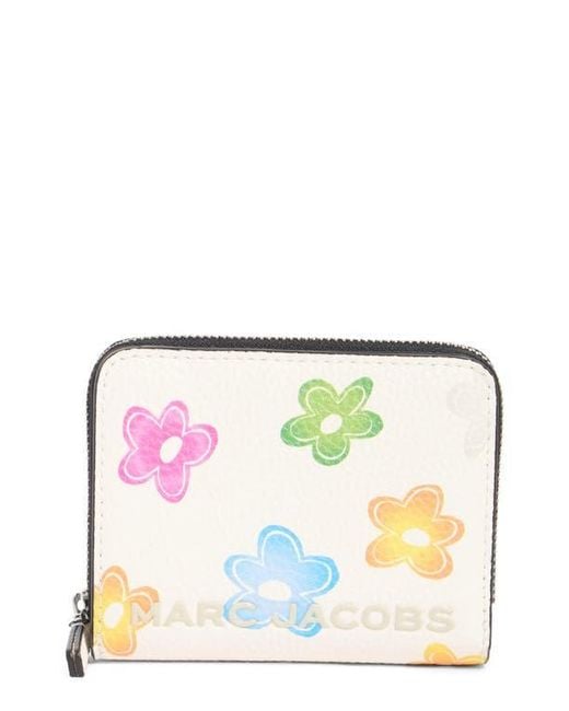 Marc Jacobs Multicolor Mini Compact Leather Wallet