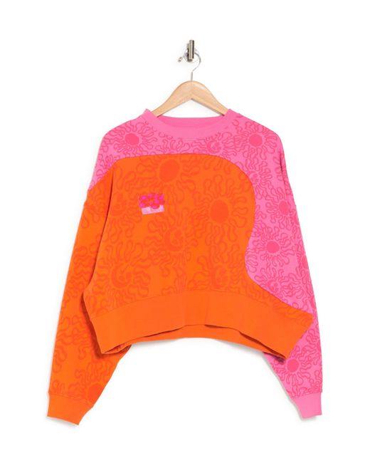 Nike Sportswear Uphoria French Terry Colorblock Sweatshirt in