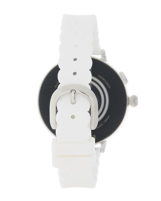 black silicone scallop smartwatch 2