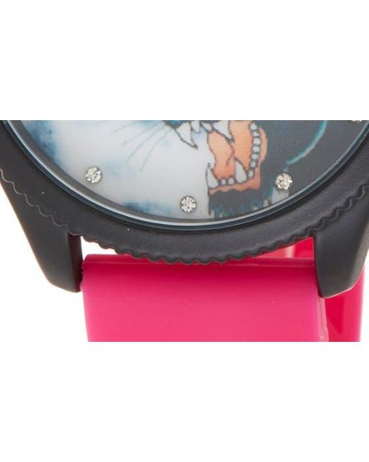 Ed Hardy Red Silicone Strap Watch