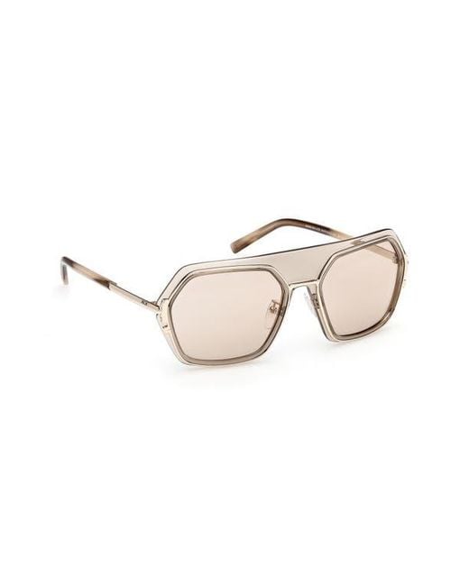 MCM Natural 56Mm Shield Sunglasses