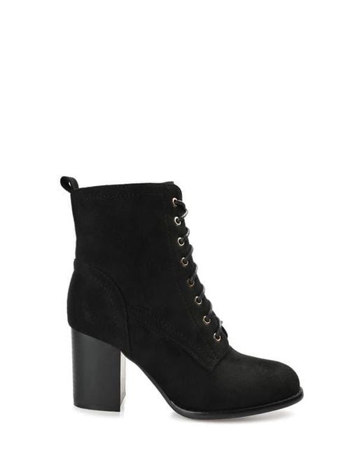 Journee Collection Black Baylor Bootie